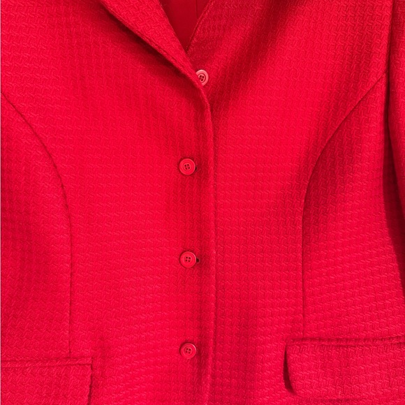 Rena Rowan Vibrant Red Women's Blazer - Picture 4 of 7
